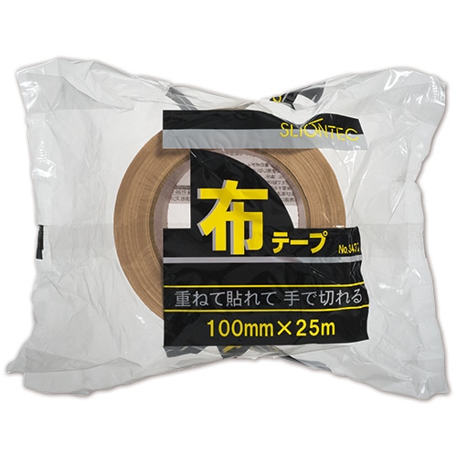 スリオンテック 布テープ No.343720 100mm×25m 厚み0.24mm No.343720-100X25DB 1セット(18巻)
