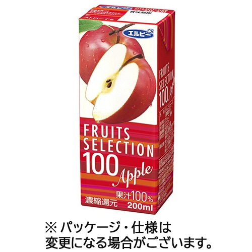 エルビー フルーツセレクション アップル100 200ml 紙パック 1ケース(24本)