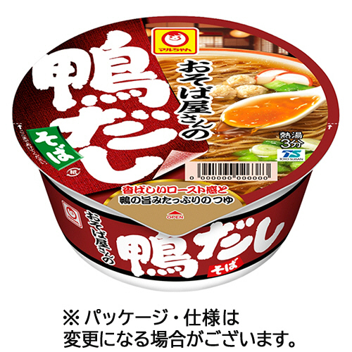 東洋水産　マルちゃん　おそば屋さんの鴨だしそば　９８ｇ　１セット（２４食：１２食×２ケース）