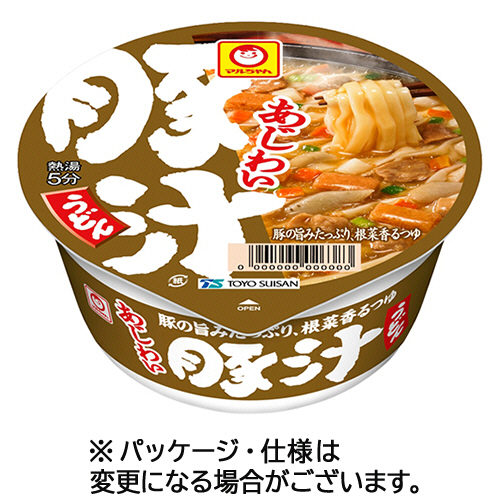 東洋水産　マルちゃん　あじわい豚汁うどん　１０９ｇ　１セット（２４食：１２食×２ケース）