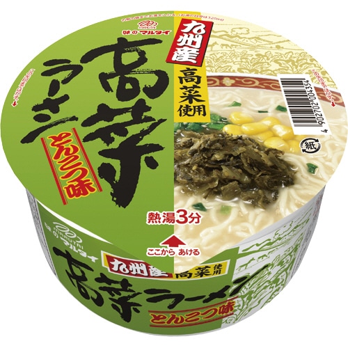 マルタイ 九州産 高菜ラーメン とんこつ味 89g 1ケース(12食)