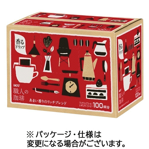 ＵＣＣ　職人の珈琲　ドリップコーヒー　あまい香りのリッチブレンド　１セット（３００袋：１００袋×３箱）
