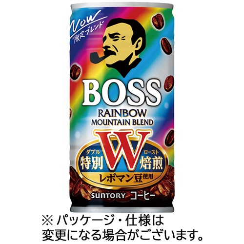 サントリー ボス レインボーマウンテンブレンド 185g 缶 1ケース(30本)