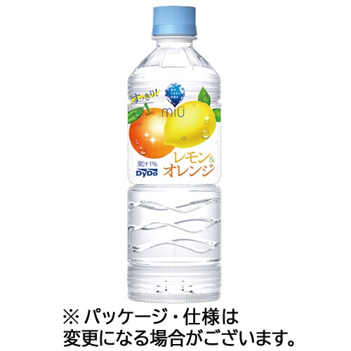 ダイドードリンコ ミウ レモン&オレンジ 550mL ペットボトル 1ケース(24本)