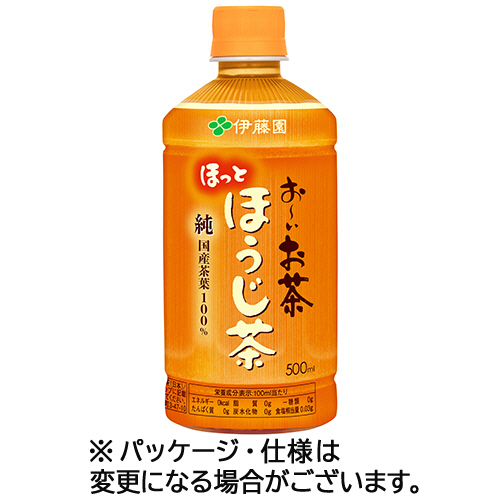 伊藤園　おーいお茶　ほうじ茶　ホット対応（電子レンジ可）　５００ｍＬ　ペットボトル　１セット（４８本：２４本×２ケース）