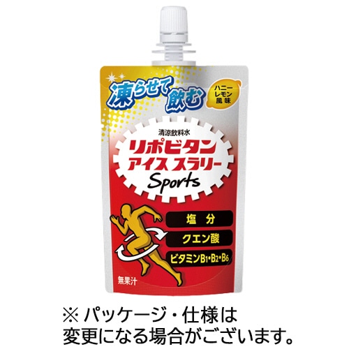 大正製薬　リポビタンアイススラリー　Ｓｐｏｒｔｓ　ハニーレモン風味　１２０ｇ　パウチ　１セット（９０パック：３０パック×３ケース）