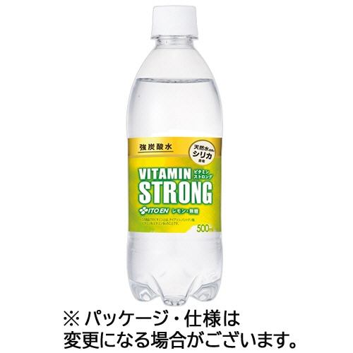 伊藤園 強炭酸水 ビタミンストロング シリカ含有 500mL ペットボトル 1ケース(24本)