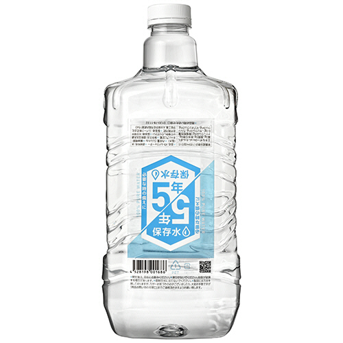 スパーク　５年保存水　非常災害備蓄用　５Ｌ　１箱（４本）