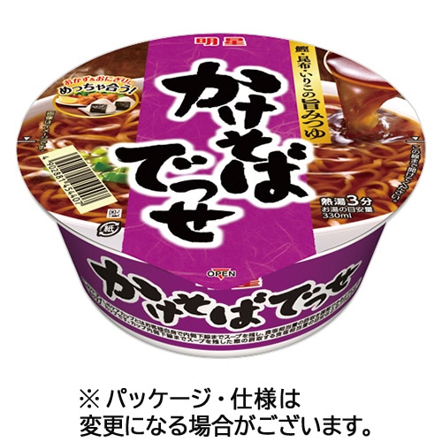 明星食品 かけそばでっせ 67g 1ケース(12食)