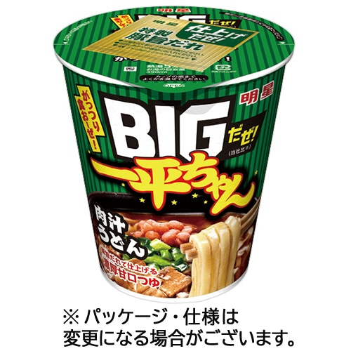 明星食品 BIGだぜ!一平ちゃん 肉汁うどん 93g 1ケース(12食)