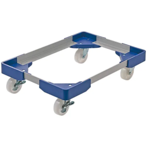 ＴＡＮＯＳＥＥ　Ｌ型アルミアングル台車　ストッパー付き　７５Ｌ用　１台