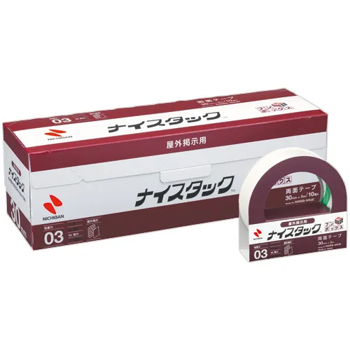 ニチバン　ナイスタック　両面テープ　屋外掲示用　ブンボックス　大巻　３０ｍｍ×５ｍ　ＮＷＢＢ－ＮＮ３０　１箱（１０巻）