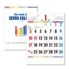 カズマサ　壁掛カレンダー　Ｏｎｅ　Ｗｅｅｋ　ｏｆ　ＳＥＶＥＮ　ＣＯＬＯＲＳ　七色の一週間　２０２７年版　Ｂ３　ＧＴ－３０５－２０２７　１冊