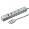 サンワサプライ　スリム電源タップタテヨコ挿し（マグネット／耐雷サージ付）　６個口　グレー　１．５ｍ　ＴＡＰ－ＳＰＳＬ６Ｔ　１個